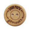 wooden button door mama gemaakt- 4 pcs