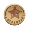 wooden button stoertje - 4 pcs