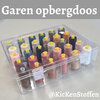 opbergbox garen tranparant voor 30klossen