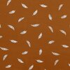 camel (caramel) wit veertjes - tricot (op=op) 