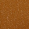 camel (caramel) wit ongelijke confetti stipjes  - tricot