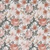 wit (off white) creme natural perzik groen roze-terracotta Engelse tuin bloemen digitaal HYDROFIEL (op=op)