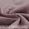old mauve STRETCH double gauze fabric