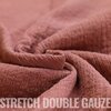 claypink STRETCH double gauze fabric