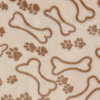 beige (natural) bruin dieren kluifjes & pootjes wellness fleece (op=op) 