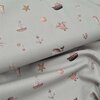 beige white maritime sea animals digital cotton