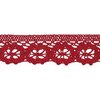 rood gehaakt band kloskant 30mm (op=op) 