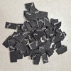 black white sewinglabels size 98-104 10pcs