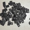 black white sewinglabels size 104-110 10pcs