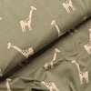 olive green beige giraffe jersey