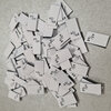 white black sewinglabels size 62-68 10pcs