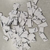 white black sewinglabels size 104-110 10pcs