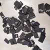 black white sewinglabels size 50-56 10pcs