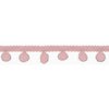 licht roze band met pompoms XL (op=op)