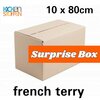 surprise doos - (biologische) french terry - 10 coupons 80cm