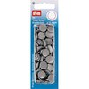 zilver grijs kam snaps 12.4mm - 30 stuks