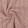 old pink knitted fabric - cable knit