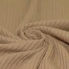 beige (cacao) katoenen BREDE Baby rib tricot SOFT