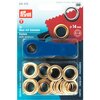 goud nestels (zeilringen) 14mm - 10 stuks