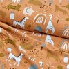 roze (abrikoos) wit camel zee groen zwart natural Zoo dieren & regenboog tricot  (op=op)