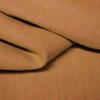 cognac uni gewassen linnen *S