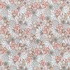 off white peach nude vintage green Cheerful flowers digital jersey