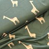 dark green beige giraffe jersey