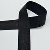 black glitter lurex elastic tape 40mm