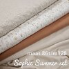 Summer set SOPHIE peach/natural maxi