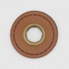 cognac leer met nestel rond 25mm 