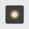 black square patch metal ring 25mm