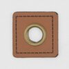 cognac leer met nestel vierkant 25mm 