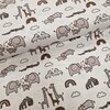 white grey brown draw Zoo animals jersey