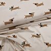 beige (natural) cacao bruin teckel hondjes tricot