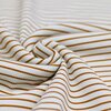 wit (off white) cognac Streepjes - digitaal fijne katoenen Baby rib tricot SOFT *S