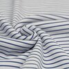 wit (off white) blauw (jeans) Streepjes - digitaal fijne katoenen Baby rib tricot SOFT *S