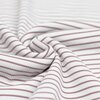 wit (off white) oud roze (licht) Streepjes - digitaal fijne katoenen Baby rib tricot SOFT *S
