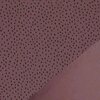 mauve (oud) zwart confetti druppels stip - biologische french terry (op=op) V