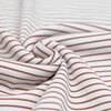wit (off white) roze-terracotta Streepjes - digitaal fijne katoenen Baby rib tricot SOFT *S
