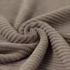 dark taupe cotton knitted corduroy jersey fabric