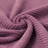 old lilac cotton knitted corduroy jersey fabric