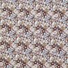 wit (off white) bruin camel nude Gemengde bloemen - digitale tricot *S