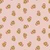 perzik (roze) camel Blije bloemen digitaal GECOAT katoen *S