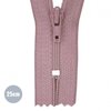 oud roze (licht) Rits YKK nylon 25cm
