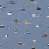 jeans blauw (licht) camel terracotta geel marine bootjes en schepen digitaal GECOAT katoen *S