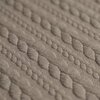 beige (donker taupe) kabel jacquard tricot *S