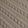 beige (donker taupe) kabel jacquard tricot (op=op)