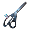 dark grey textile scissors pinking shears