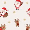 wit (creme) bruin rood wit Kerst X-mas sweat jogging (op=op)