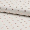 wit goud (rose) blaadjes - glitter tricot *S